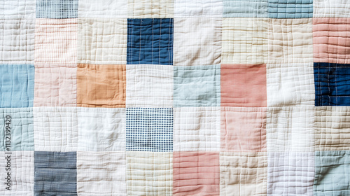 Pastel Patchwork Quilt Texture