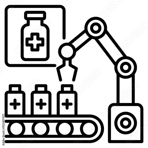 medical industry single icon