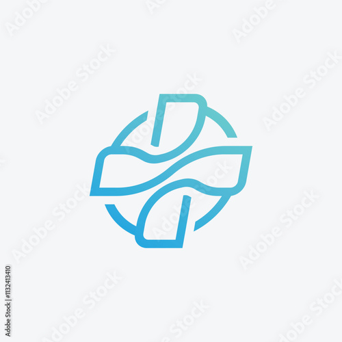 Minimalist Medical Health Hospital Cross logo design inspiration