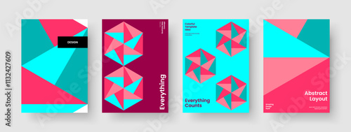 Isolated Poster Layout. Abstract Book Cover Template. Geometric Flyer Design. Brochure. Background. Report. Banner. Business Presentation. Handbill. Magazine. Portfolio. Leaflet. Advertising