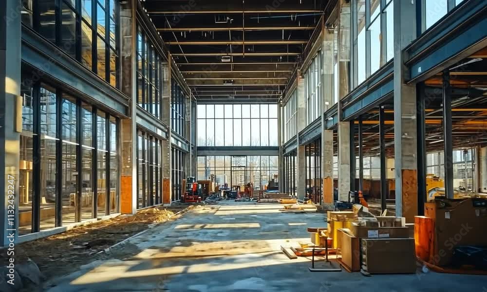 Industrial Building Under Construction: A Glimpse into Modern ... - Condo Building Construction News Luxury Industrial Project Update