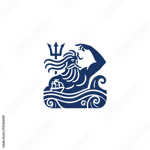 Poseidon wave logo