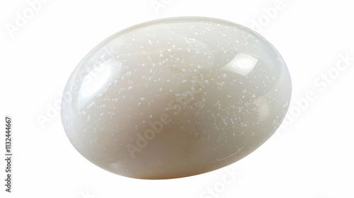 Creamy White Speckled Sphere 3D Render