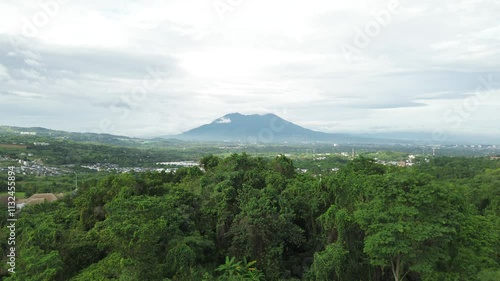 Mountain covered by clouds in the morning