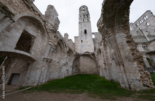 Abbey ruins of Jumièges, dating from the early first millennium and located in France. photo