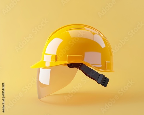 A creative campaign illustrating how IoT ensures workplace safety through connected helmets and sensors. photo