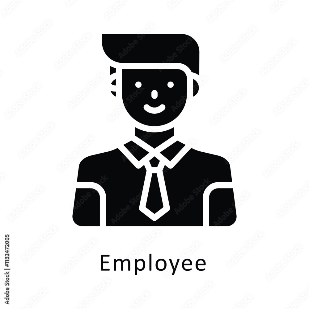 Empolyee Vector Gylph Icon. Eps 10 File Empolyee Vector Gylph Icon. Eps 10 File