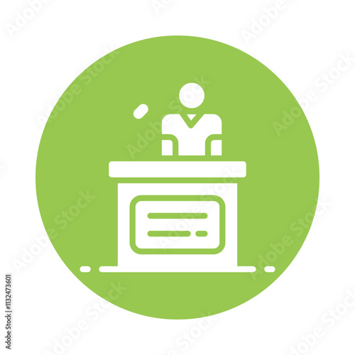 Speech  Vector Gylph Icon. Eps 10 File 