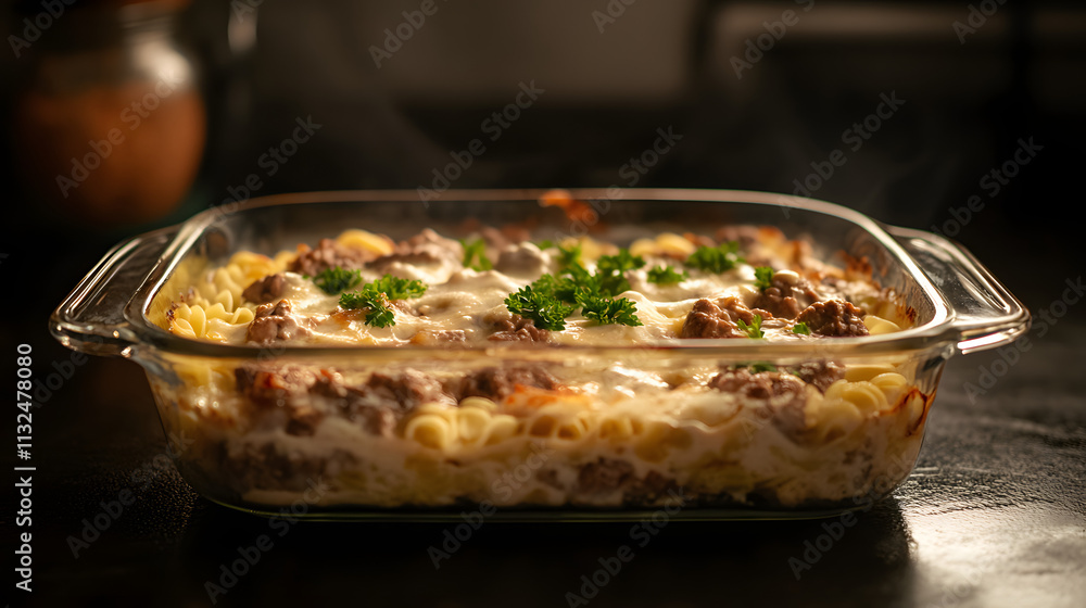 Fototapeta premium Creamy Beef Casserole