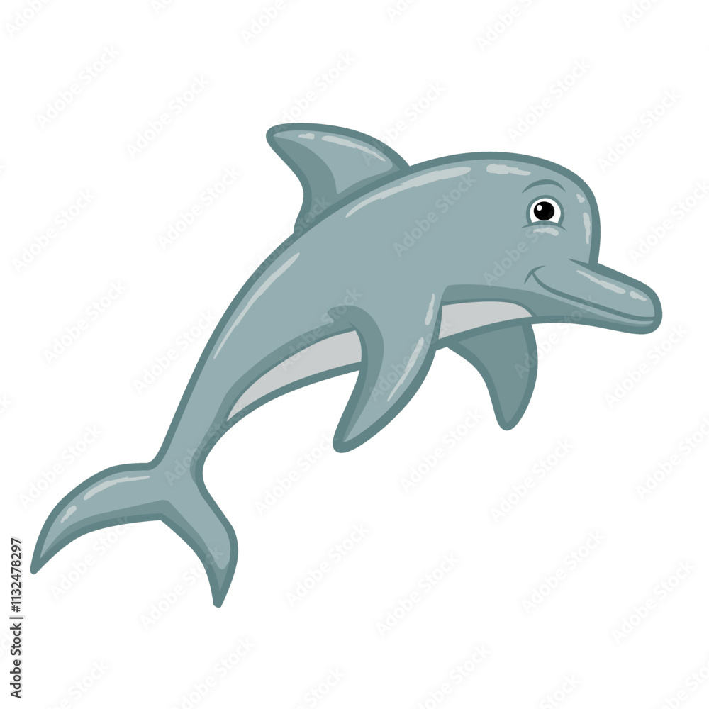 Obraz premium dolphin isolated on white