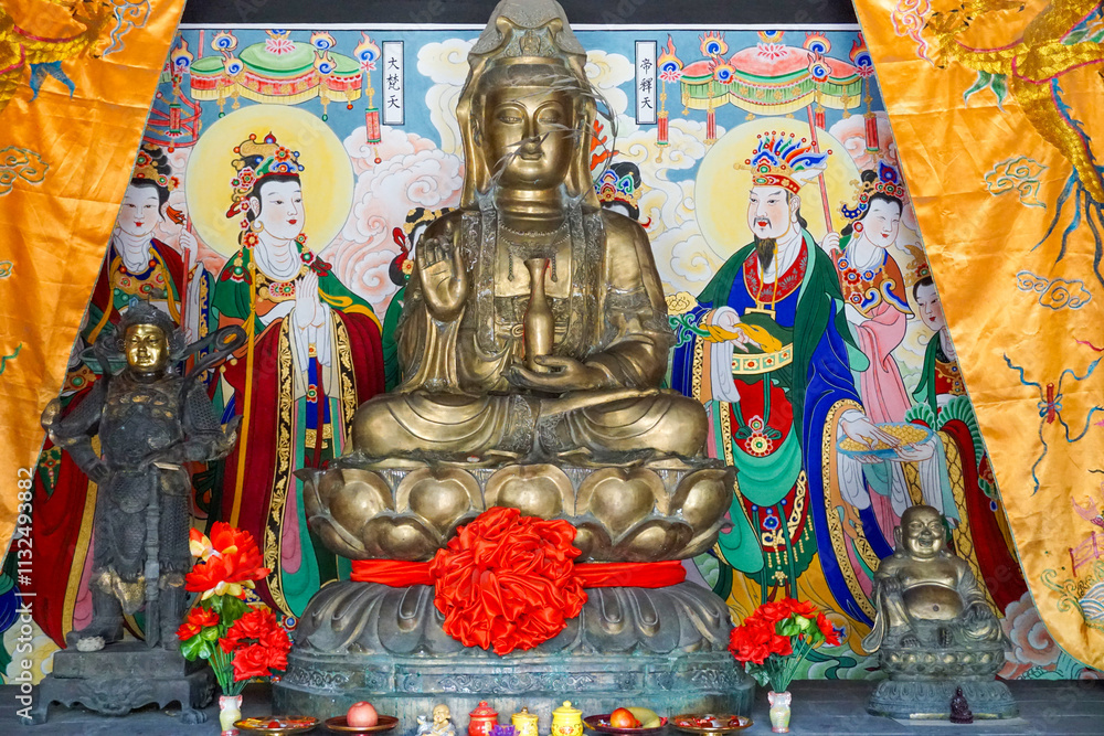 Obraz premium Chongfu Temple, Shuozhou, Shanxi, China