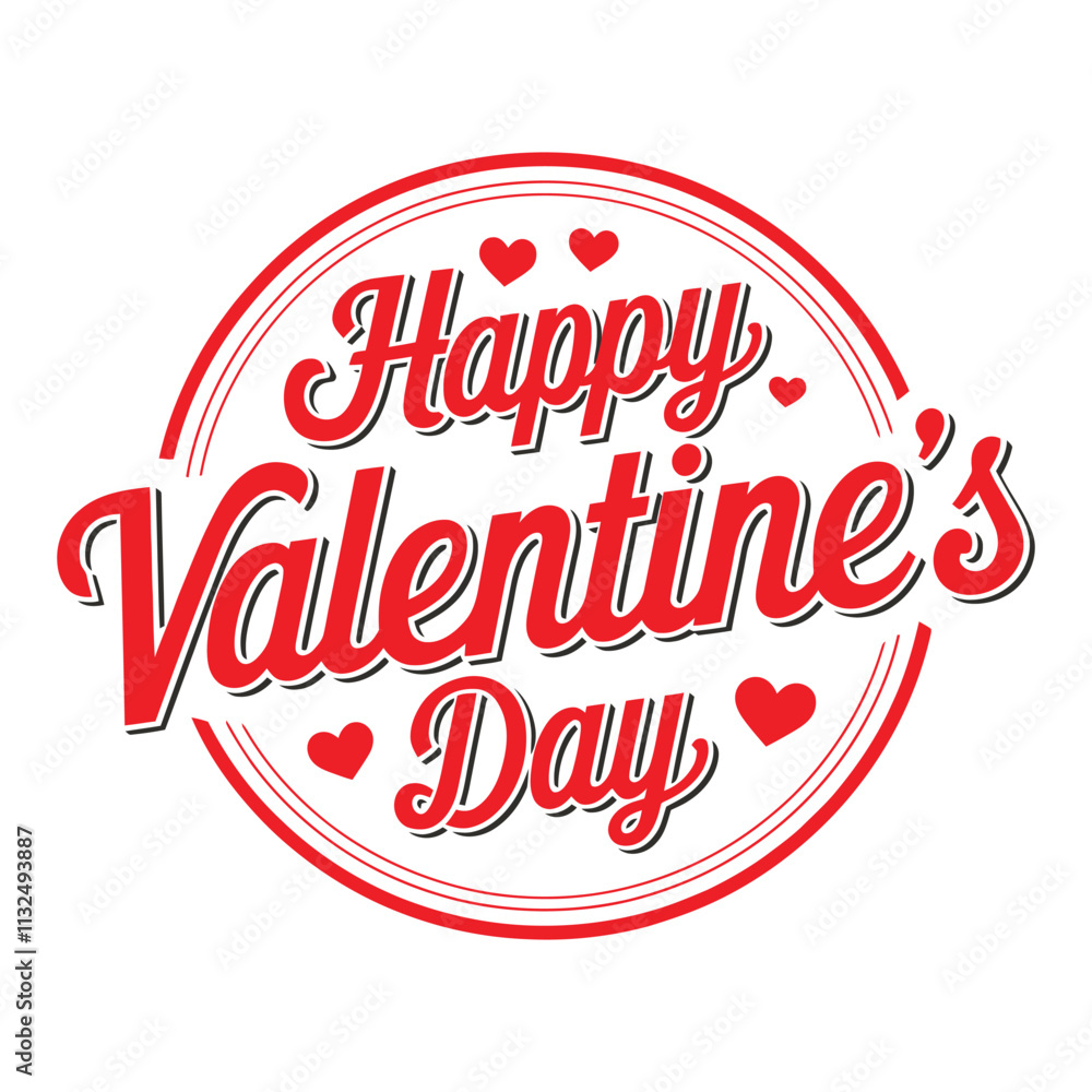 Happy Valentines Day typography vector illustration. Romantic Template design for celebrating valentine's Day on 14 February. Happy Valentines Day typography vector illustration. Romantic Template design for celebrating valentine's Day on 14 February.