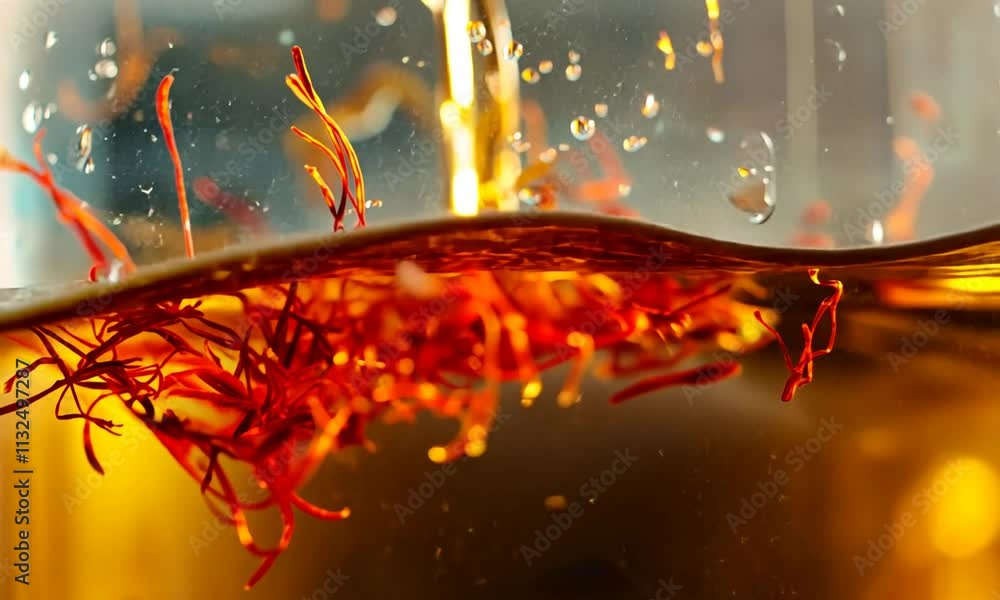 Saffron Infused Liquid, Golden Spice