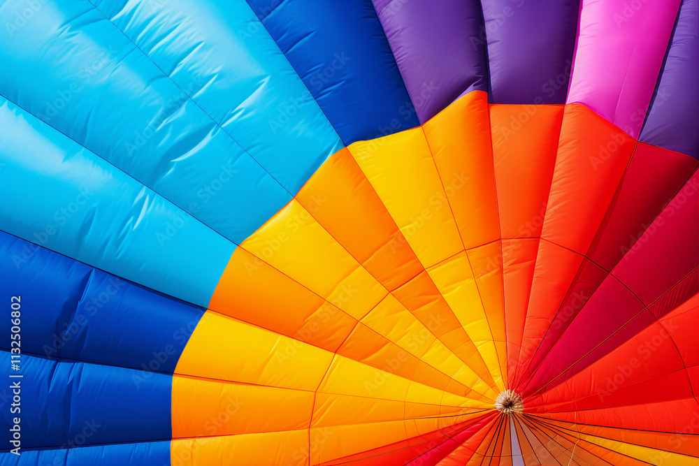 Fototapeta premium Excited positive happy parachutist in free fall over blue sky. ai generative picture collage