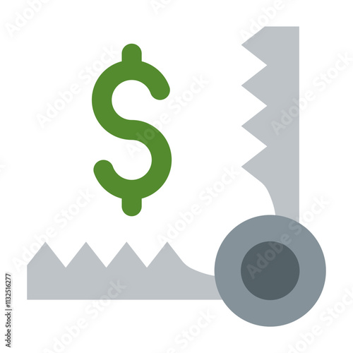 Trap Vector Flat Icon Design