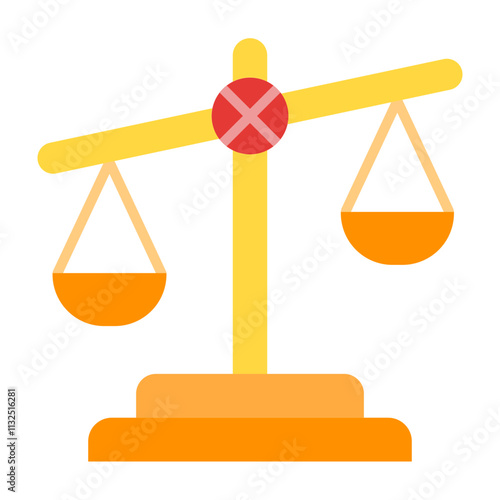 Unfair Vector Flat Icon Design