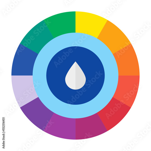Colors Vector Flat Icon Design