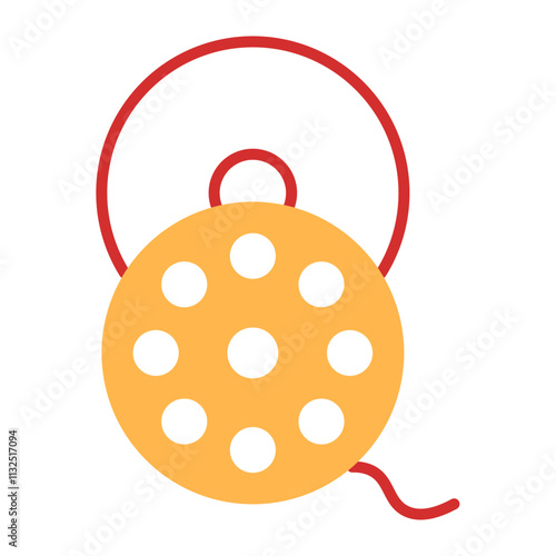 Bobbin Vector Flat Icon Design