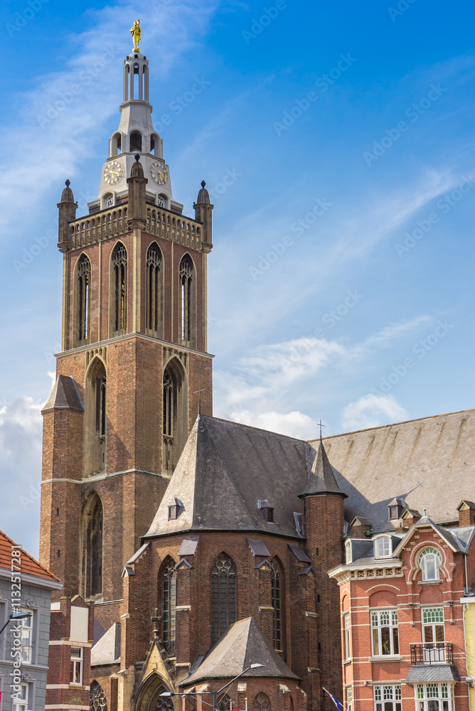 Historic Sint Christoffel cathedral in historic city Roermond, Netherlands