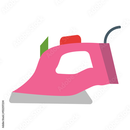 Iron Vector Flat Icon Design