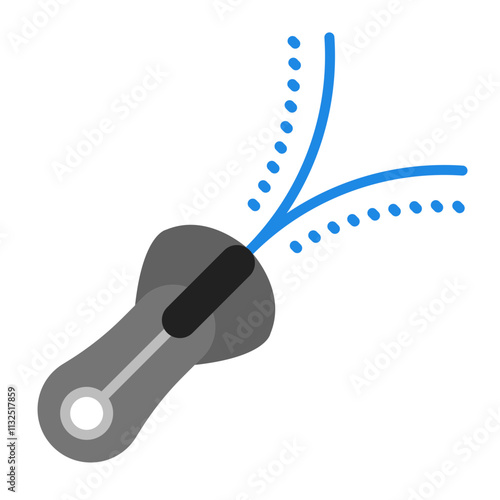 Zipper Vector Flat Icon Design