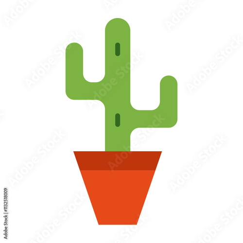 Cactus Vector Flat Icon Design