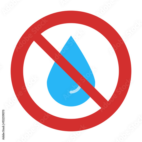 Embargo Vector Flat Icon Design