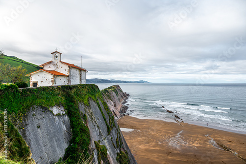 San Telmo church in Zumaia, Basque Country photo