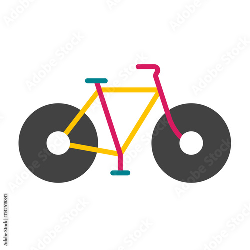 Bicycle Vector Flat Icon Design