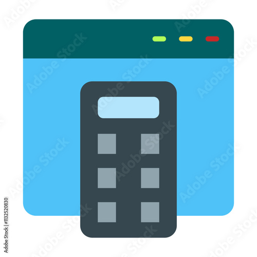 Calculation Vector Flat Icon Design