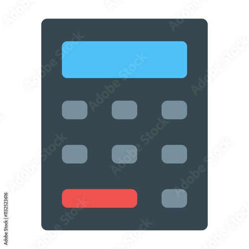 Calculator Vector Flat Icon Design Design