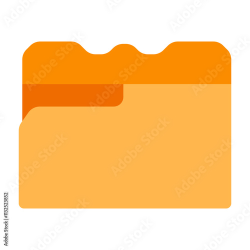 Manila Folder Vector Flat Icon Design Design