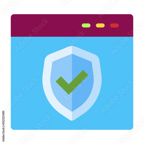 SSL Vector Flat Icon Design