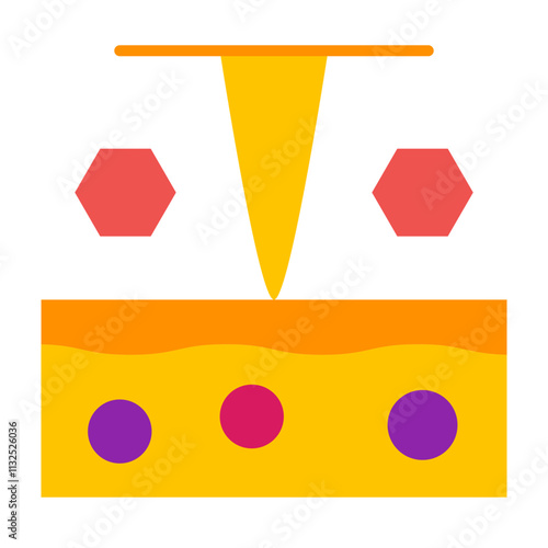Nanoscale Imaging Vector Flat Icon Design Design
