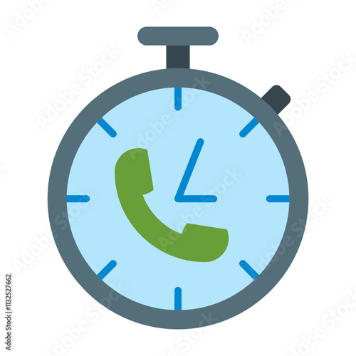 Stopwatch Vector Flat Icon Design Design