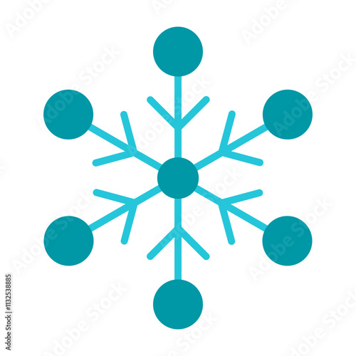 Snow Vector Flat Icon Design Design