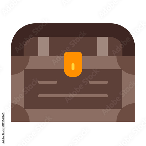 Treasure chest Vector Flat Icon Design Design