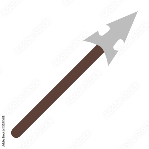Spear Vector Flat Icon Design Design