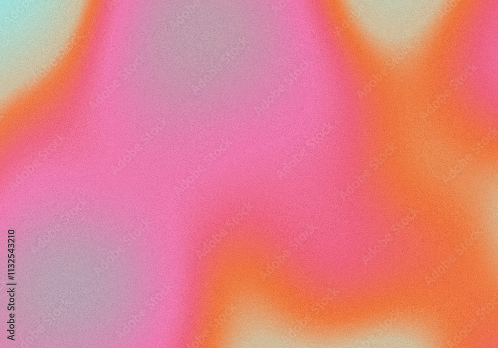 Konstfotografi Bright grainy gradient abstract background, color blending effect, aesthetic sof