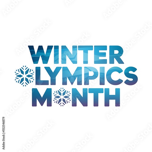 Winter Olympics Month Celebrated with Snowflake Designs photo