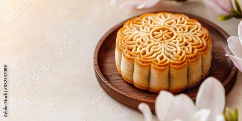 Mooncake celebration traditional treat asian culture food artistry festive environment close-up view culinary heritage