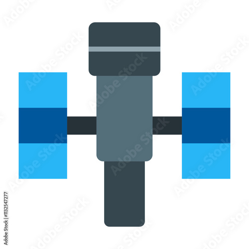 Hubble Telescope Vector Flat Icon Design Design