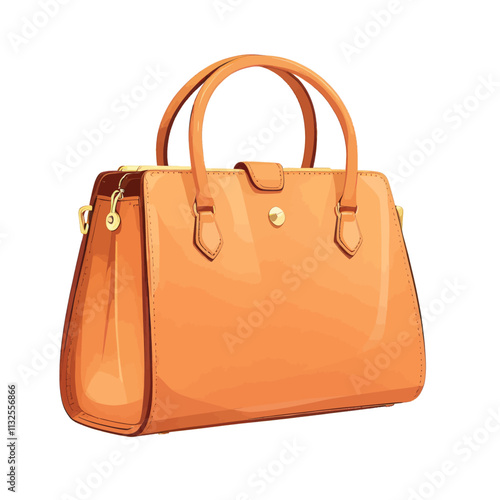 Purse Vector Art Style Illustration Isolated