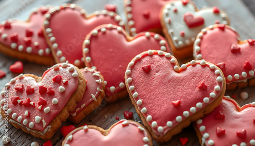 Delicious Heart-Shaped Valentine's Day Cookies: A Sweet Treat for Lovers