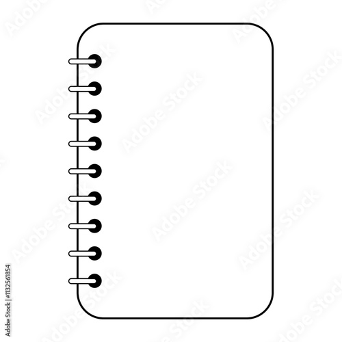 Blank spiral notebook for notes, note book for important notes