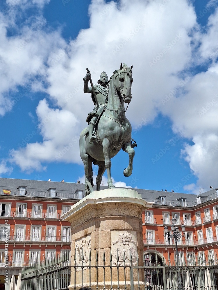 Fototapeta premium statue of monarch