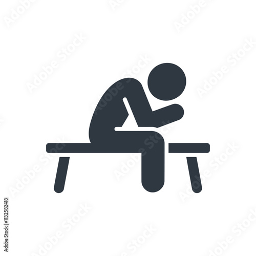 Resting Tired Person Icon