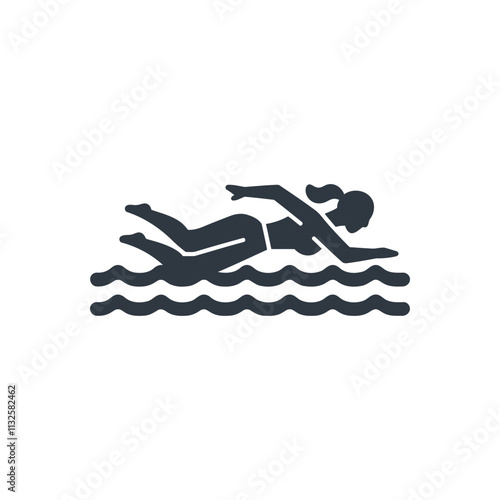 Swimming in Water Icon