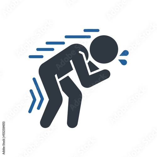 Person Running Exhausted Icon