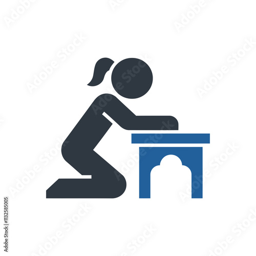 Kneeling Toy Icon